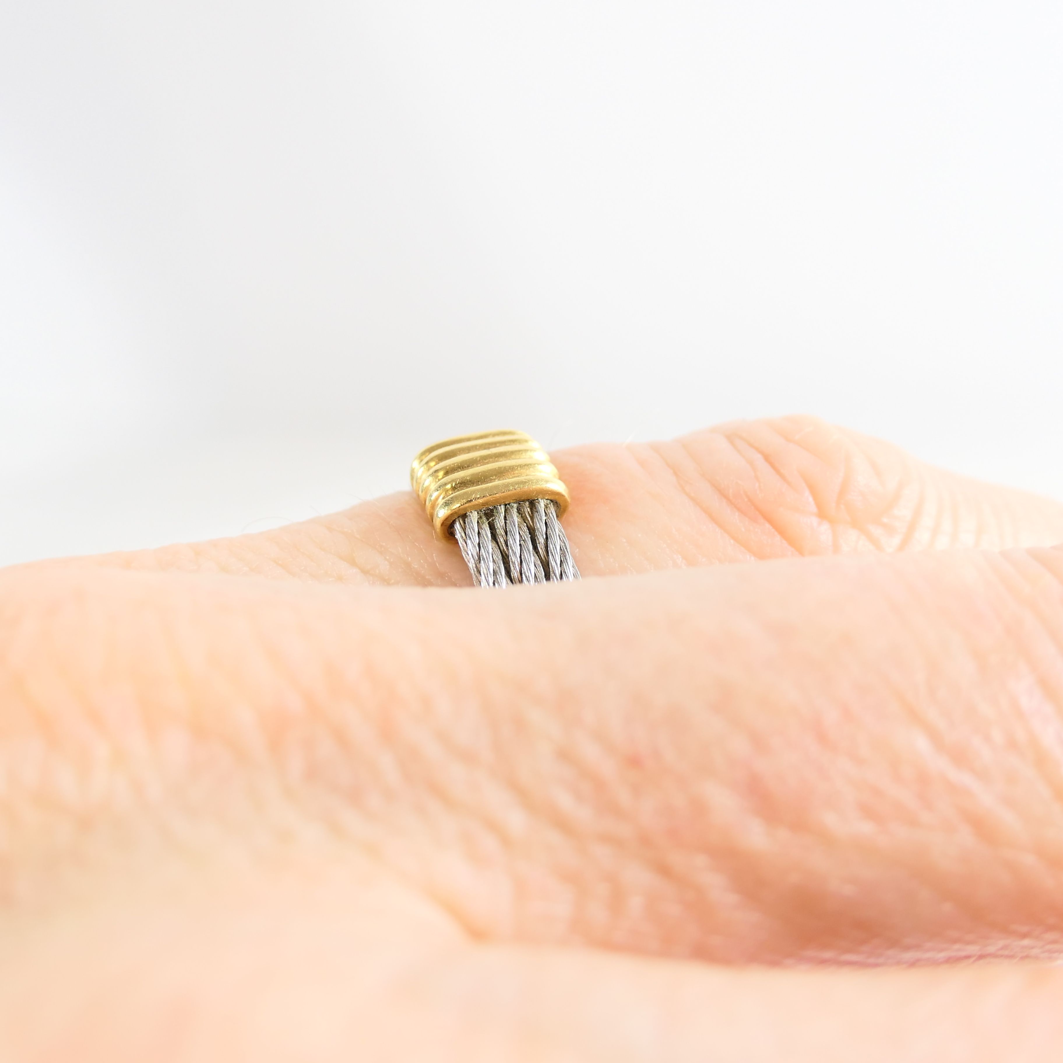 FRED Paris. Bague "Force 10" en acier et or 750 mi Bijoux Ventes