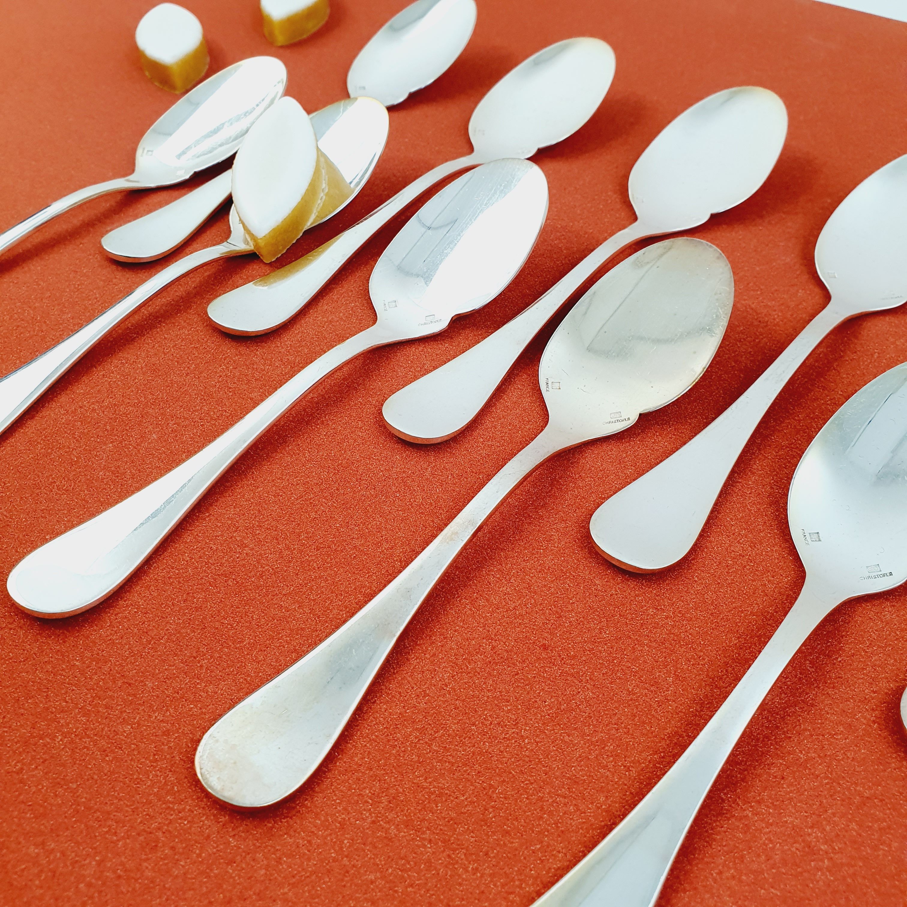 Christofle Modele Trianon Menagere Grands Couverts 23 Pcs En Metal Argente Xix° | Métal argenté