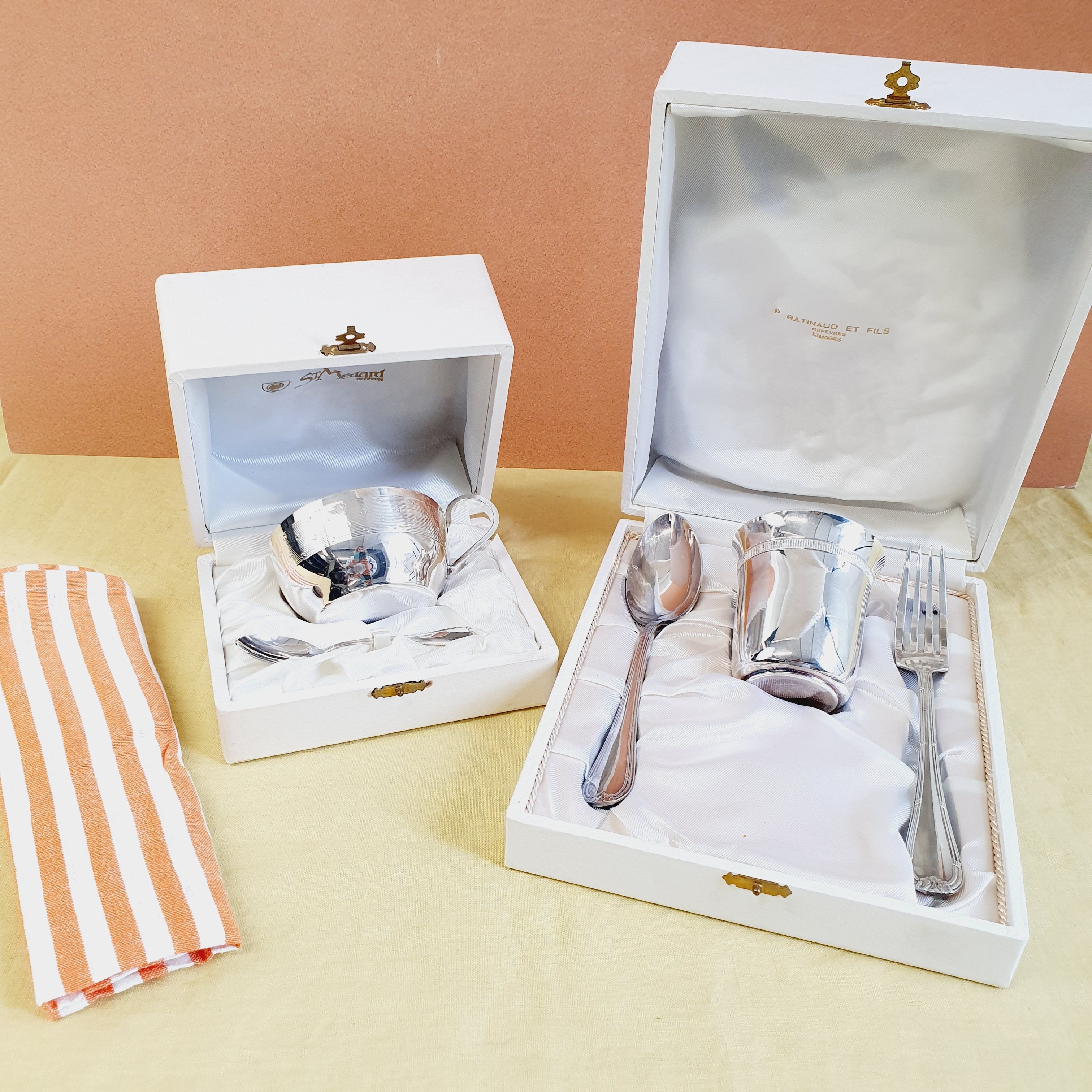 Service à Mignardises Ou De Naissance Ercuis - Métal Argenté