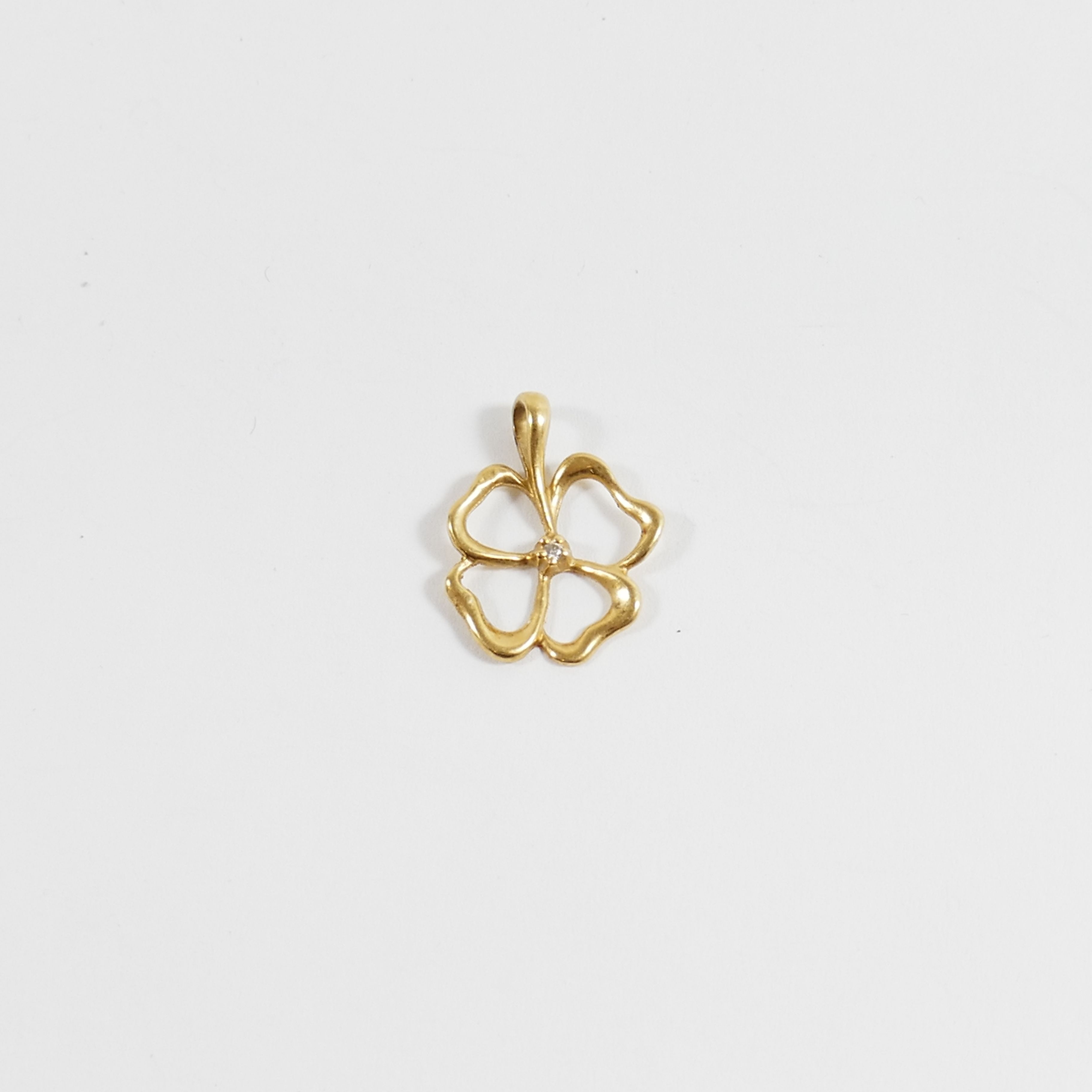 Collier trèfle à quatre feuilles en argent - Collier à breloques trèfle