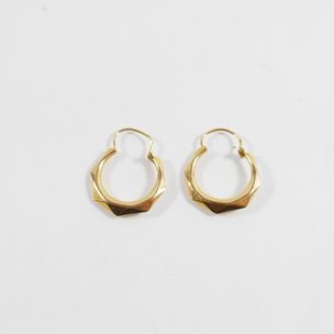 Bague Ancienne En Or Bicolore Des Années 80 - Taille 53 - Jaune Et Blanc 9K