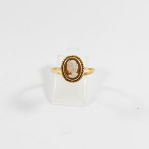 Bague Moderniste Or Et Argent - Sertie D'une émeraude - Bijou D'artiste N°312 - Taille 51 - Occasion